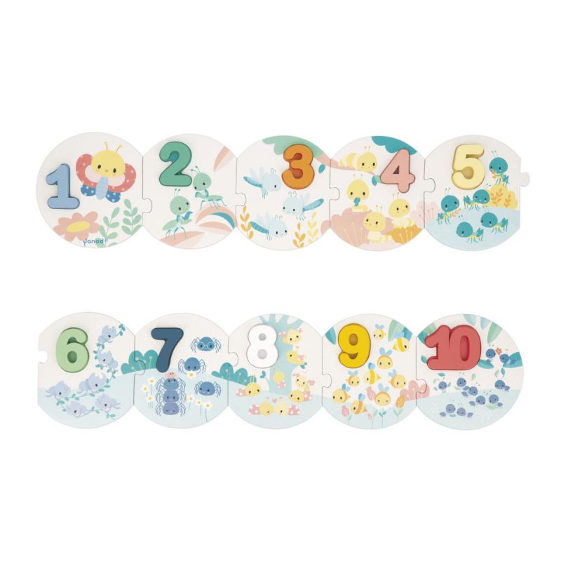 PUZZLE JANOD ·MIS PRIMEROS NÚMEROS· - Happy Moments Baby