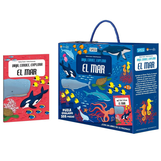 PUZZLE + LIBRO EDUCATIVO ·EL MAR· - Happy Moments Baby