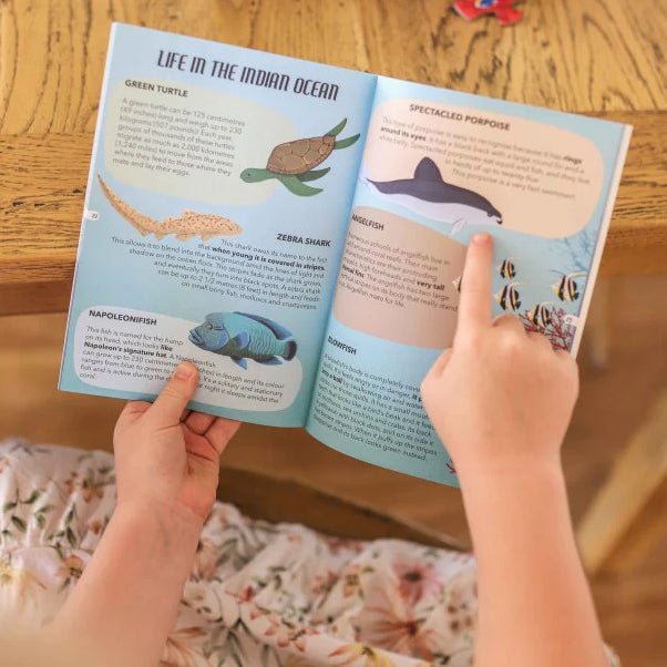 PUZZLE + LIBRO EDUCATIVO ·EL MAR· - Happy Moments Baby