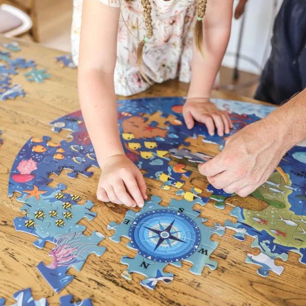 PUZZLE + LIBRO EDUCATIVO ·EL MAR· - Happy Moments Baby