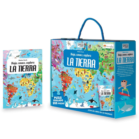 PUZZLE + LIBRO EDUCATIVO ·LA TIERRA· - Happy Moments Baby