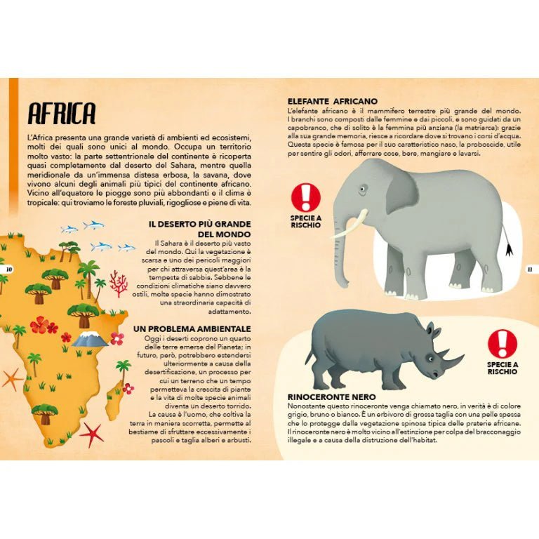 PUZZLE + LIBRO EDUCATIVO ·LOS ANIMALES DEL MUNDO· - Happy Moments Baby