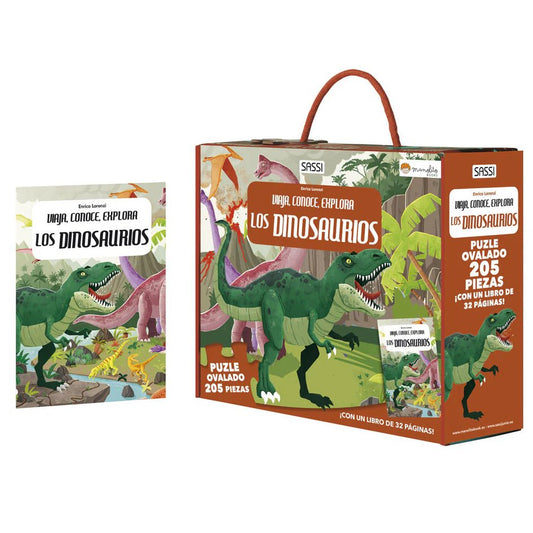 PUZZLE + LIBRO EDUCATIVO ·LOS DINOSAURIOS· - Happy Moments Baby