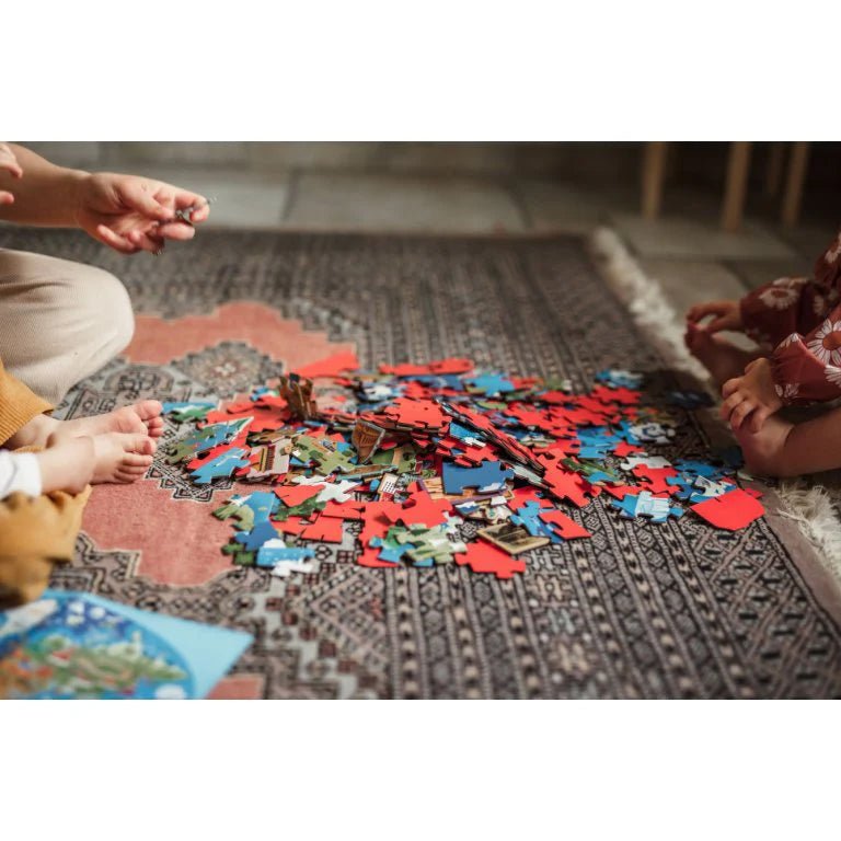 PUZZLE + LIBRO EDUCATIVO ·MONUMENTOS DEL MUNDO· - Happy Moments Baby