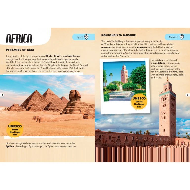 PUZZLE + LIBRO EDUCATIVO ·MONUMENTOS DEL MUNDO· - Happy Moments Baby