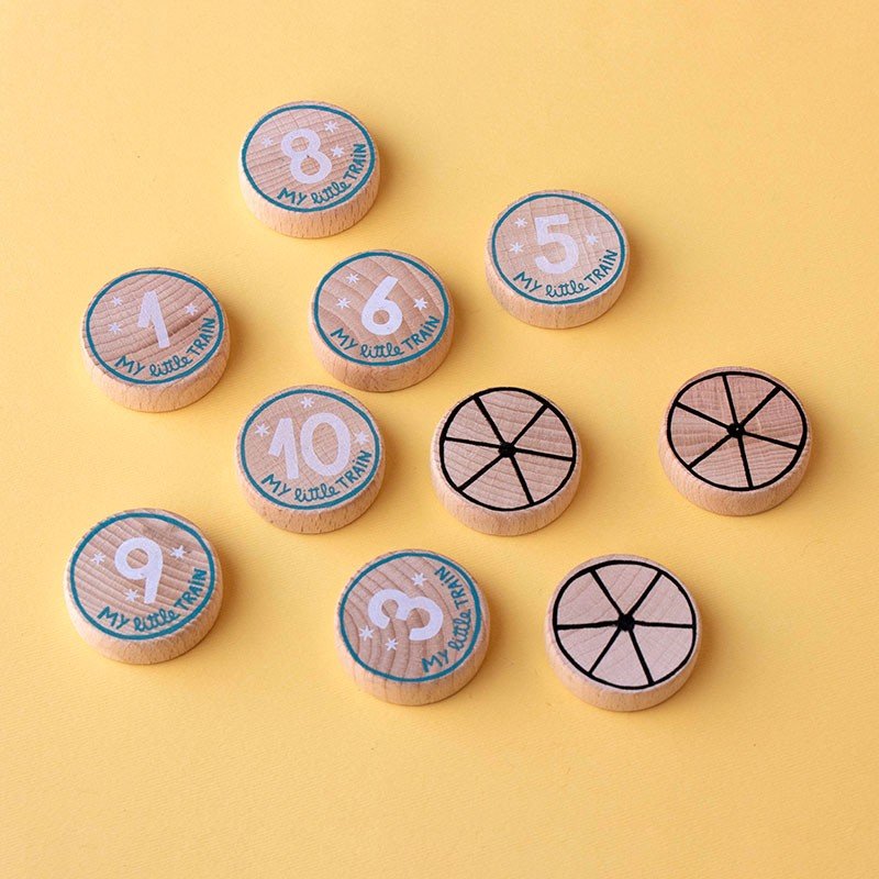 PUZZLE LONDJI 10 MINI PUZZLES ·MY LITTLE TRAIN· - Happy Moments Baby