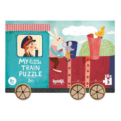 PUZZLE LONDJI 10 MINI PUZZLES ·MY LITTLE TRAIN· - Happy Moments Baby