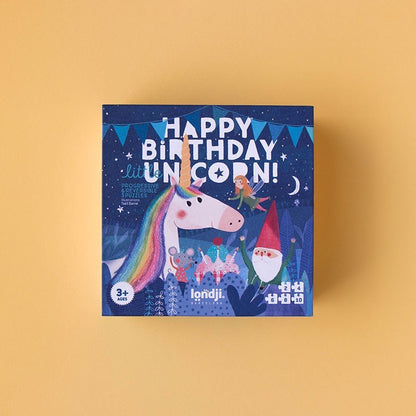 PUZZLE LONDJI 5 PUZZLES ·HAPPY BIRTHDAY MY LITTLE UNICORN· - Happy Moments Baby