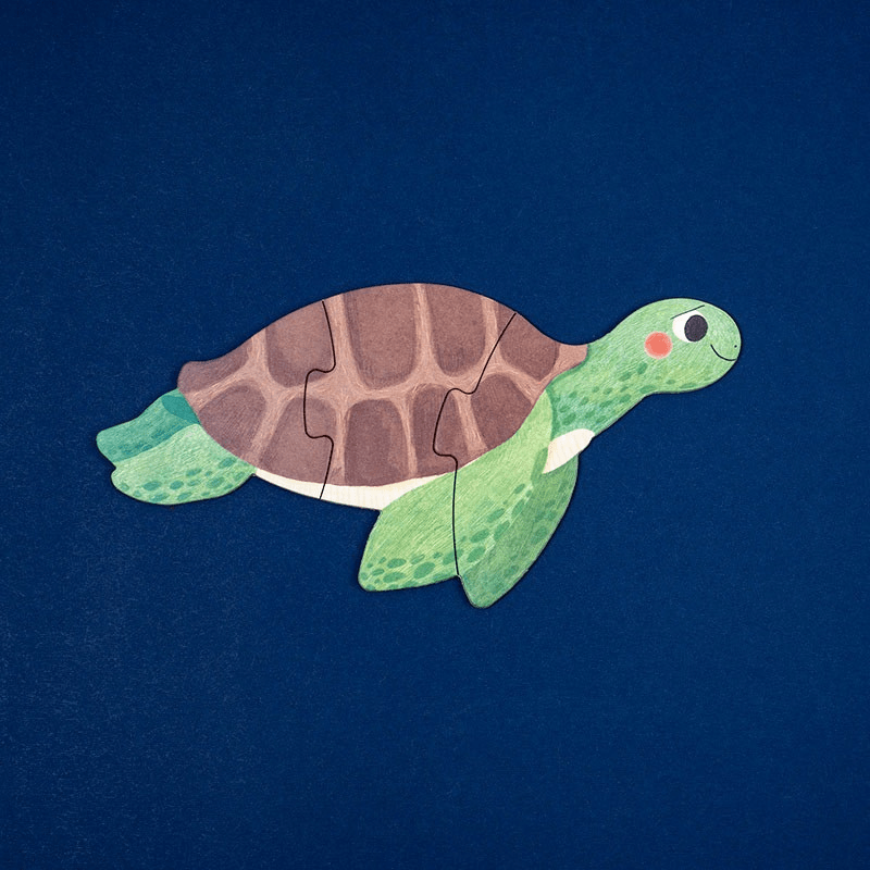 PUZZLE LONDJI 7 PUZZLES REVERSIBLES ·BLUE· - Happy Moments Baby