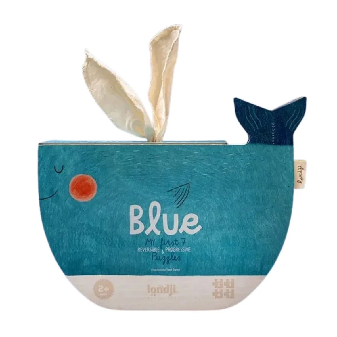 PUZZLE LONDJI 7 PUZZLES REVERSIBLES ·BLUE· - Happy Moments Baby
