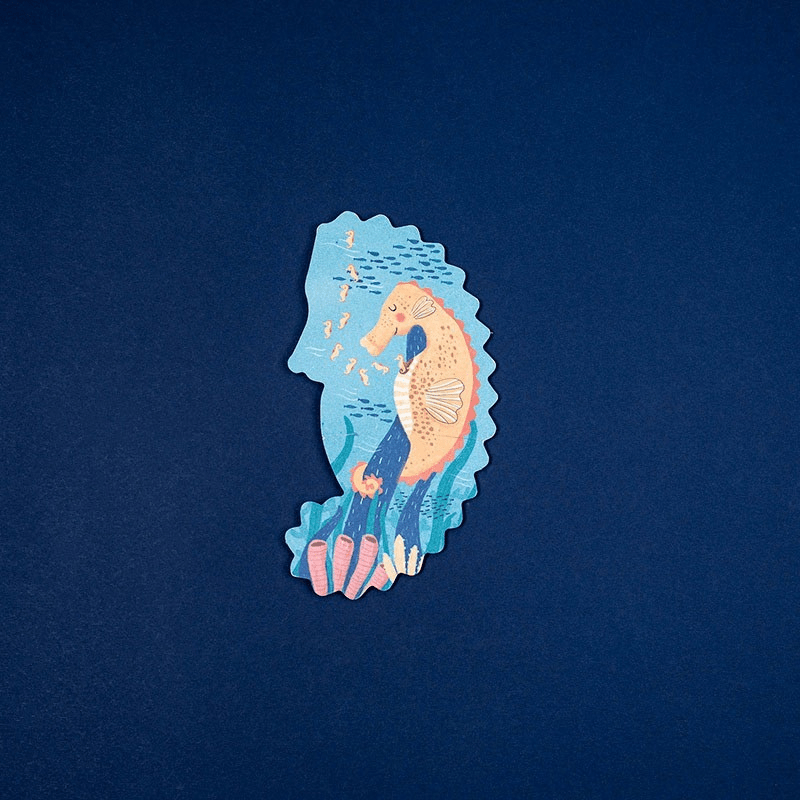 PUZZLE LONDJI 7 PUZZLES REVERSIBLES ·BLUE· - Happy Moments Baby