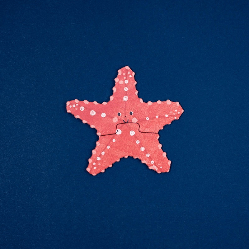 PUZZLE LONDJI 7 PUZZLES REVERSIBLES ·BLUE· - Happy Moments Baby