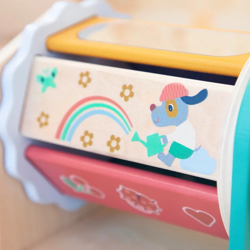 Detalle de las ilustraciones del rodillo Tournicolor — Lilliputiens