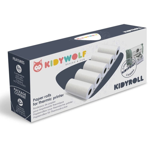 ROLLOS DE PAPEL PARA CÁMARA KIDYPRINT ·KIDYROLL 5UD TÉRMICO· - Happy Moments Baby