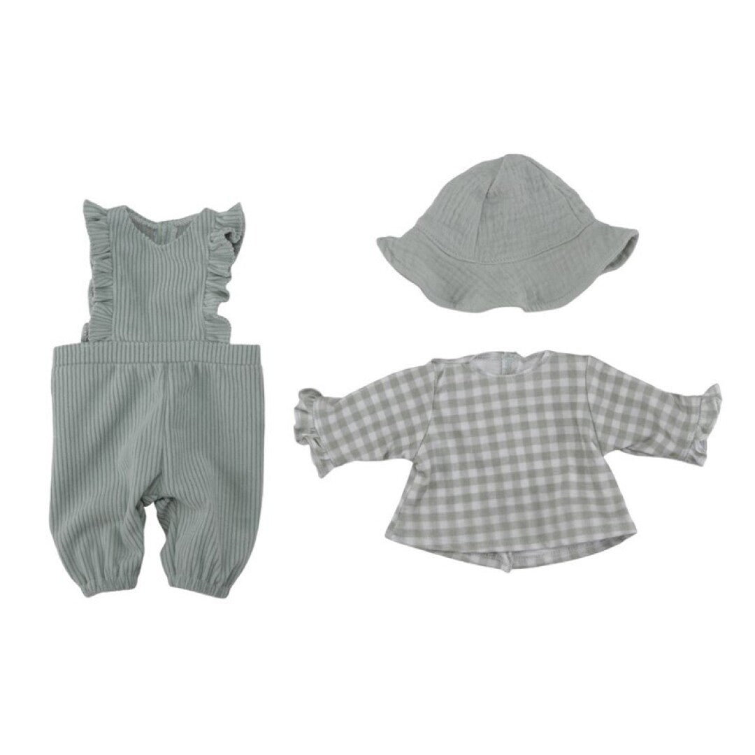 ROPA PARA MUÑECA BEBÉ LITTLE DUTCH ·CUADROS VERDE· - Happy Moments Baby