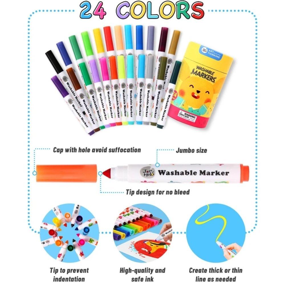 ROTULADORES LAVABLES JARMELO ·24 UNIDADES· - Happy Moments Baby