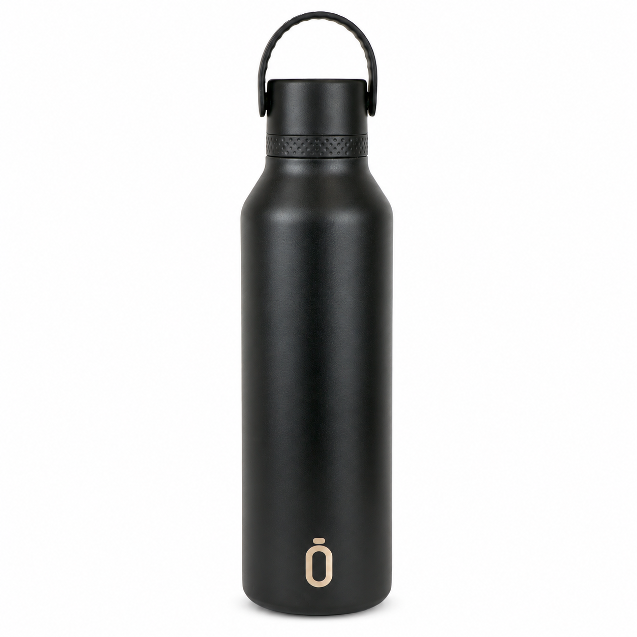 Botella térmica Runbott Mii 750 ml Black negra con asa de transporte