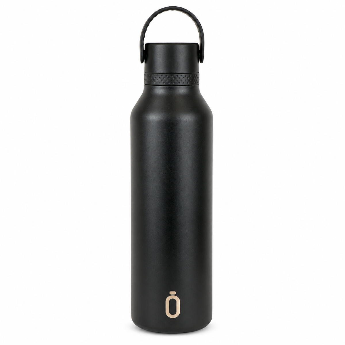 Botella térmica Runbott Mii 750 ml Black negra con asa de transporte