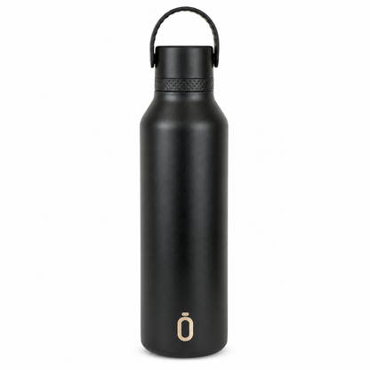 Botella térmica Runbott Mii 750 ml Black negra con asa de transporte