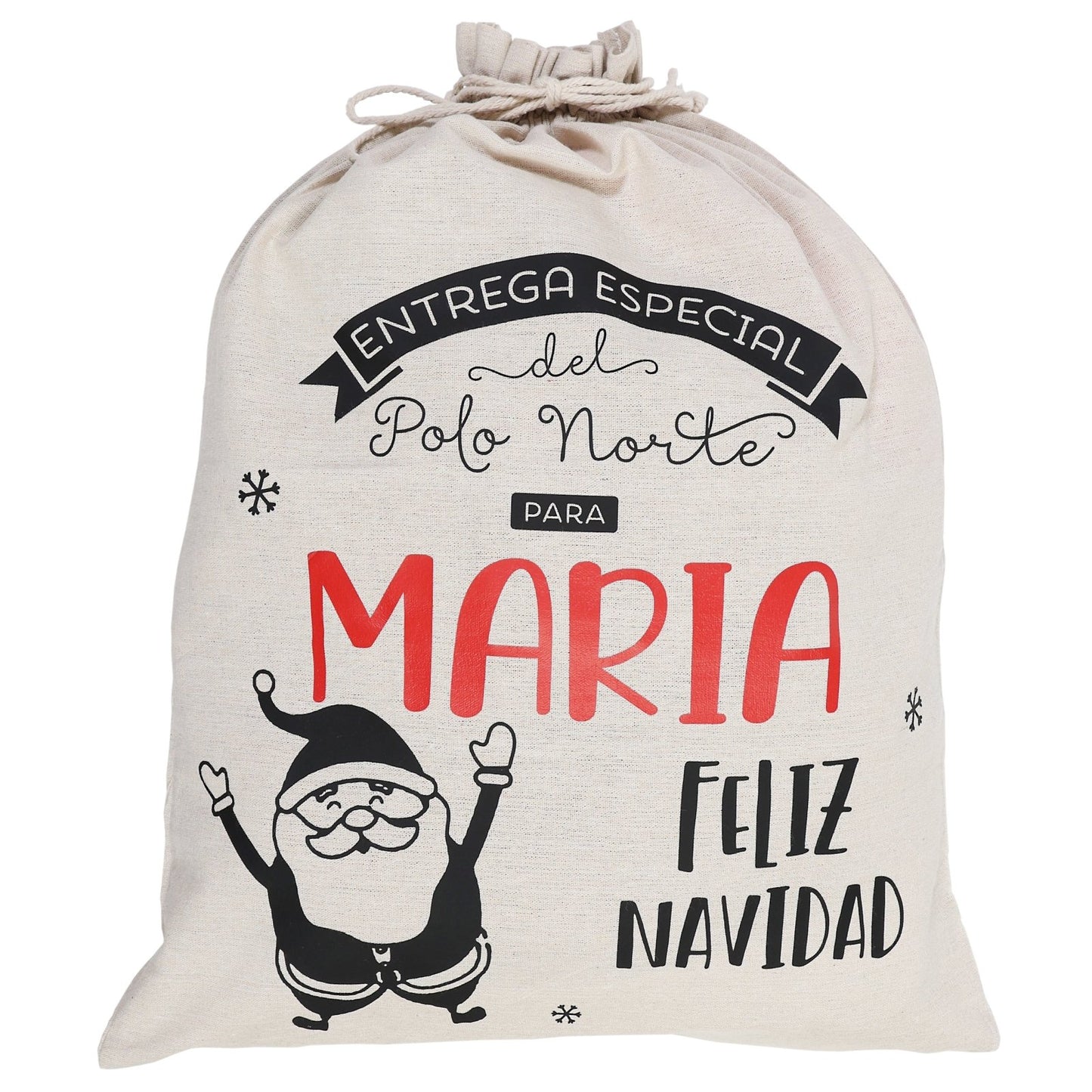 SACO DE NAVIDAD PERSONALIZADO ·PAPÁ NOEL· - Happy Moments Baby