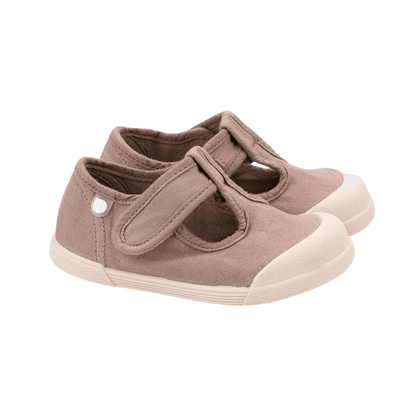 SANDALIAS RESPETUOSAS IGOR ·LONA PEPITO CACAO· - Happy Moments Baby