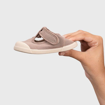 SANDALIAS RESPETUOSAS IGOR ·LONA PEPITO CACAO· - Happy Moments Baby