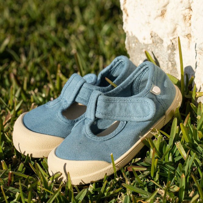 SANDALIAS RESPETUOSAS IGOR ·LONA PEPITO JEANS· - Happy Moments Baby