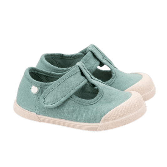 SANDALIAS RESPETUOSAS IGOR ·LONA PEPITO MATCHA· - Happy Moments Baby