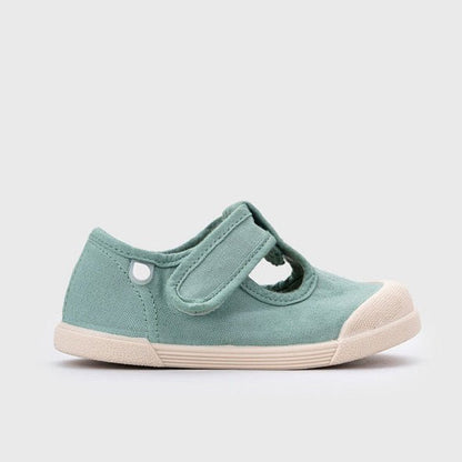 SANDALIAS RESPETUOSAS IGOR ·LONA PEPITO MATCHA· - Happy Moments Baby