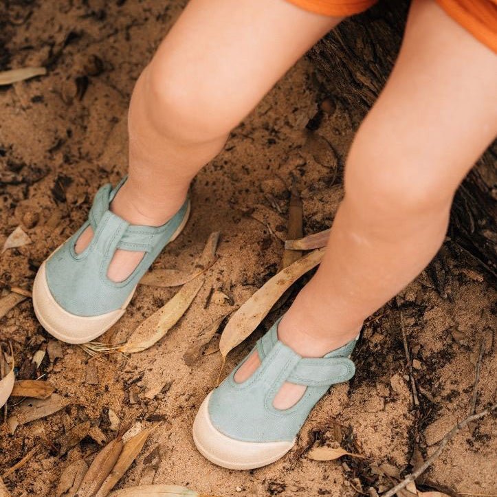 SANDALIAS RESPETUOSAS IGOR ·LONA PEPITO MATCHA· - Happy Moments Baby