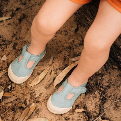 SANDALIAS RESPETUOSAS IGOR ·LONA PEPITO MATCHA· - Happy Moments Baby