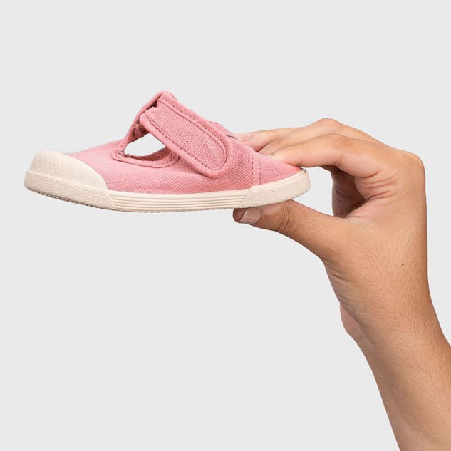 SANDALIAS RESPETUOSAS IGOR ·LONA PEPITO ROSA· - Happy Moments Baby