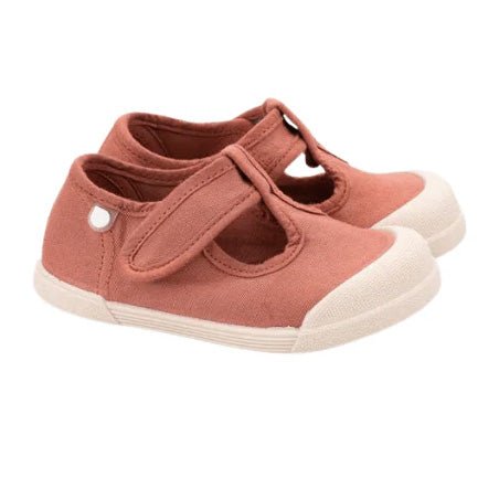 SANDALIAS RESPETUOSAS IGOR ·LONA PEPITO TERRACOTA· - Happy Moments Baby