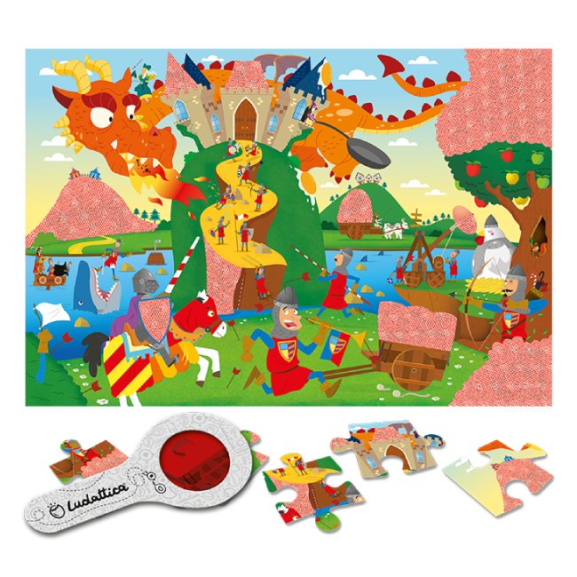 SECRET PUZZLE LUDATTICA 24 PIEZAS ·ASALTO AL CASTILLO· - Happy Moments Baby