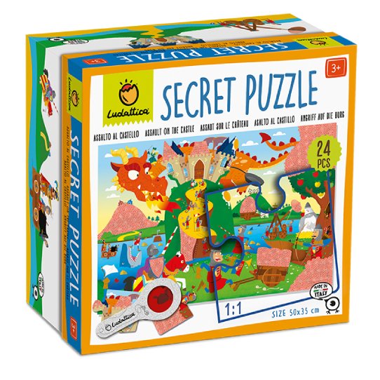 SECRET PUZZLE LUDATTICA 24 PIEZAS ·ASALTO AL CASTILLO· - Happy Moments Baby