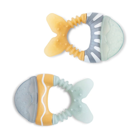 SET DE 2 MORDEDORES DE AGUA SARO ·PECECILLOS· - Happy Moments Baby