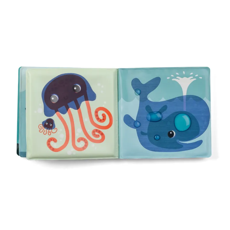 Libro de baño Jungla con las ilustraciones reveladas con agua — Lilliputiens