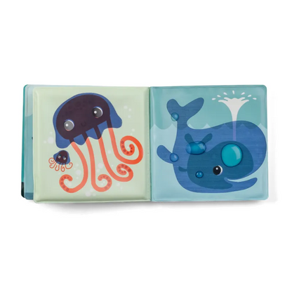 Libro de baño Jungla con las ilustraciones reveladas con agua — Lilliputiens