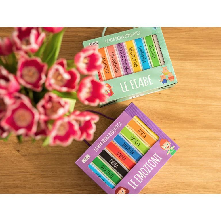 SET DE 8 LIBROS ·MI PRIMERA BIBLIOTECA - LAS EMOCIONES· - Happy Moments Baby