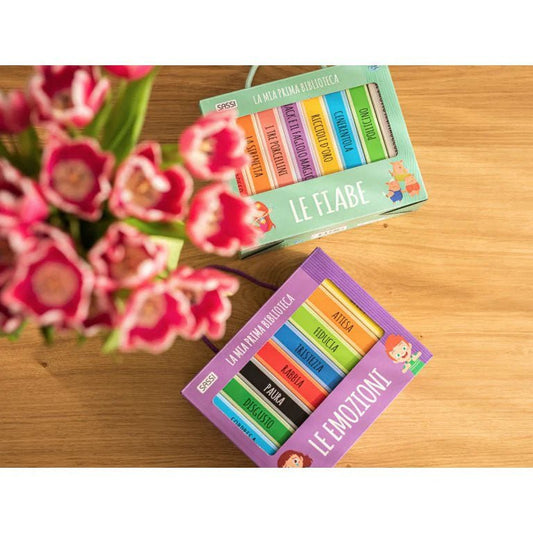 SET DE 8 LIBROS ·MI PRIMERA BIBLIOTECA - LAS EMOCIONES· - Happy Moments Baby