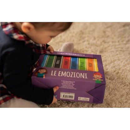 SET DE 8 LIBROS ·MI PRIMERA BIBLIOTECA - LAS EMOCIONES· - Happy Moments Baby