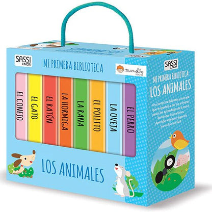 SET DE 8 LIBROS ·MI PRIMERA BIBLIOTECA - LOS ANIMALES· - Happy Moments Baby