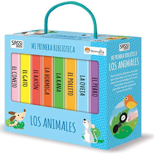 SET DE 8 LIBROS ·MI PRIMERA BIBLIOTECA - LOS ANIMALES· - Happy Moments Baby