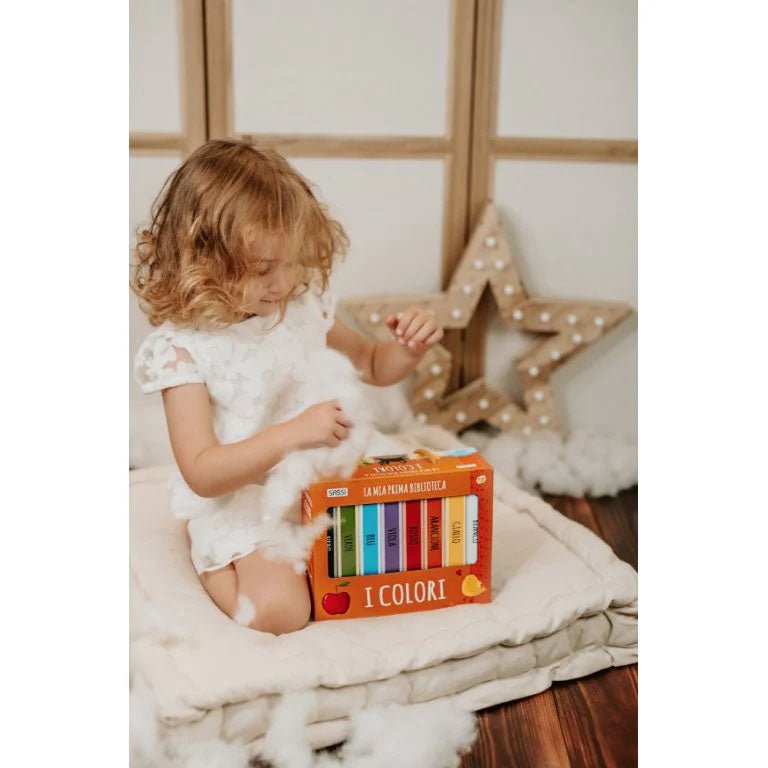 SET DE 8 LIBROS ·MI PRIMERA BIBLIOTECA - LOS COLORES· - Happy Moments Baby