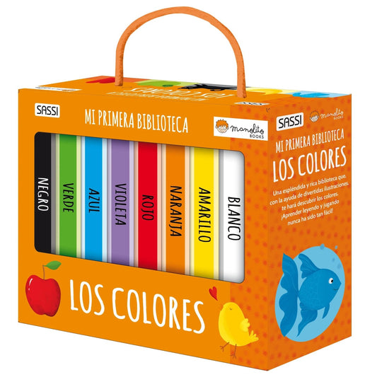 SET DE 8 LIBROS ·MI PRIMERA BIBLIOTECA - LOS COLORES· - Happy Moments Baby