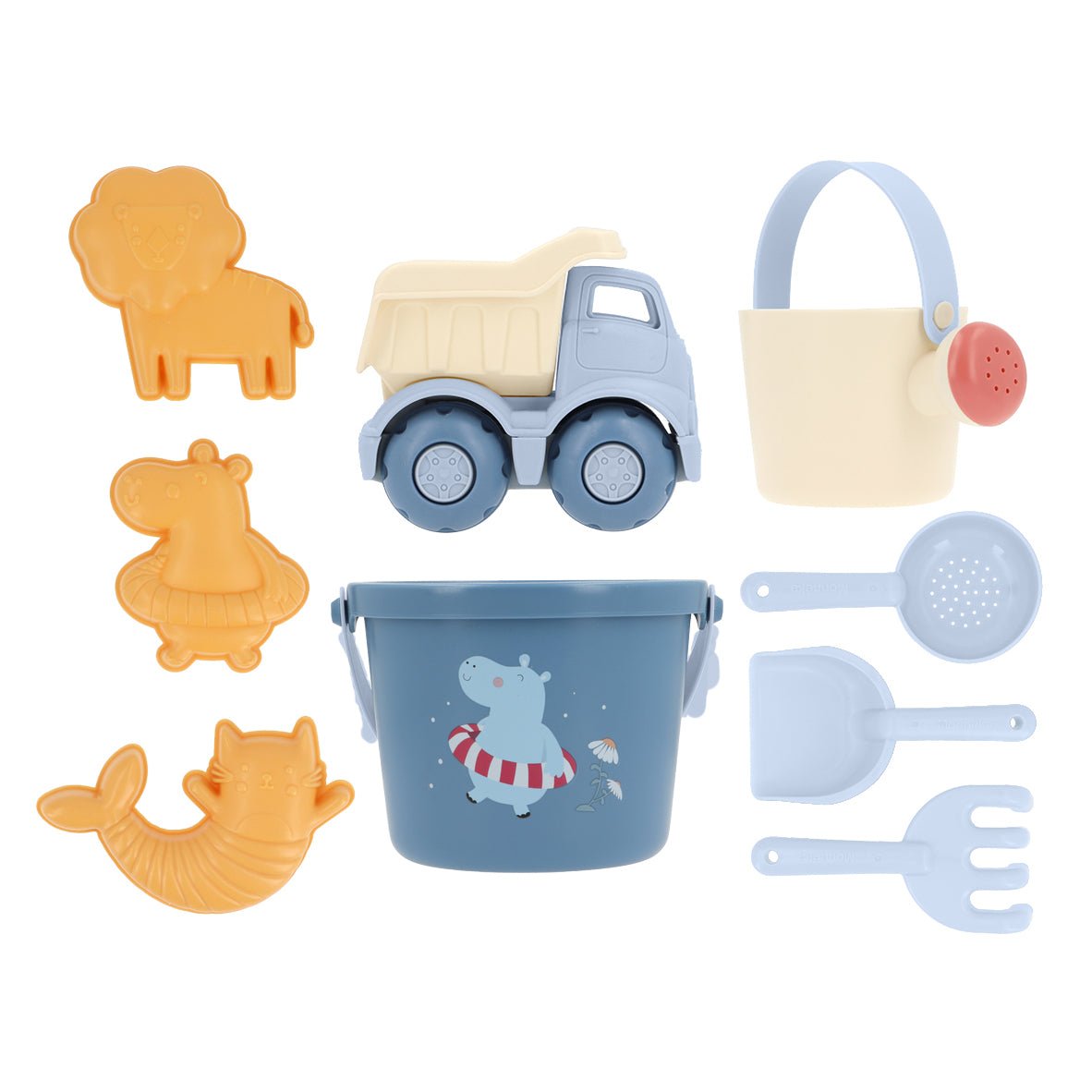 SET DE JUGUETES DE PLAYA O PARQUE ·HIPPOS· - Happy Moments Baby