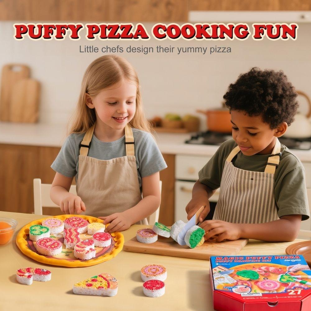 SET DE PINTURA DE ESPUMA JARMELO ·PIZZA· - Happy Moments Baby