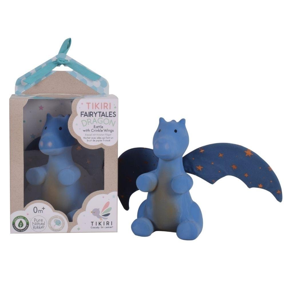 SONAJERO MORDEDOR 100% CAUCHO NATURAL TIKIRI ·DRAGÓN MIDNIGHT· - Happy Moments Baby