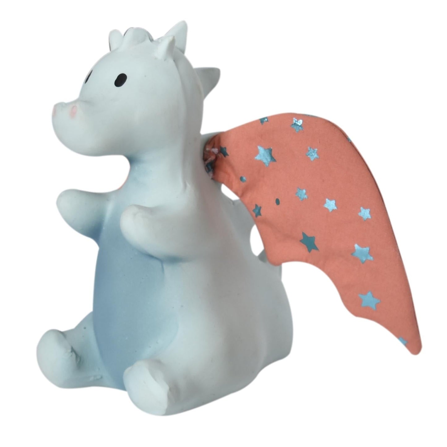 SONAJERO MORDEDOR 100% CAUCHO NATURAL TIKIRI ·DRAGÓN SUNSHINE· - Happy Moments Baby