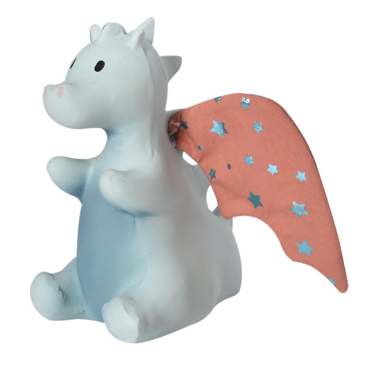SONAJERO MORDEDOR 100% CAUCHO NATURAL TIKIRI ·DRAGÓN SUNSHINE· - Happy Moments Baby
